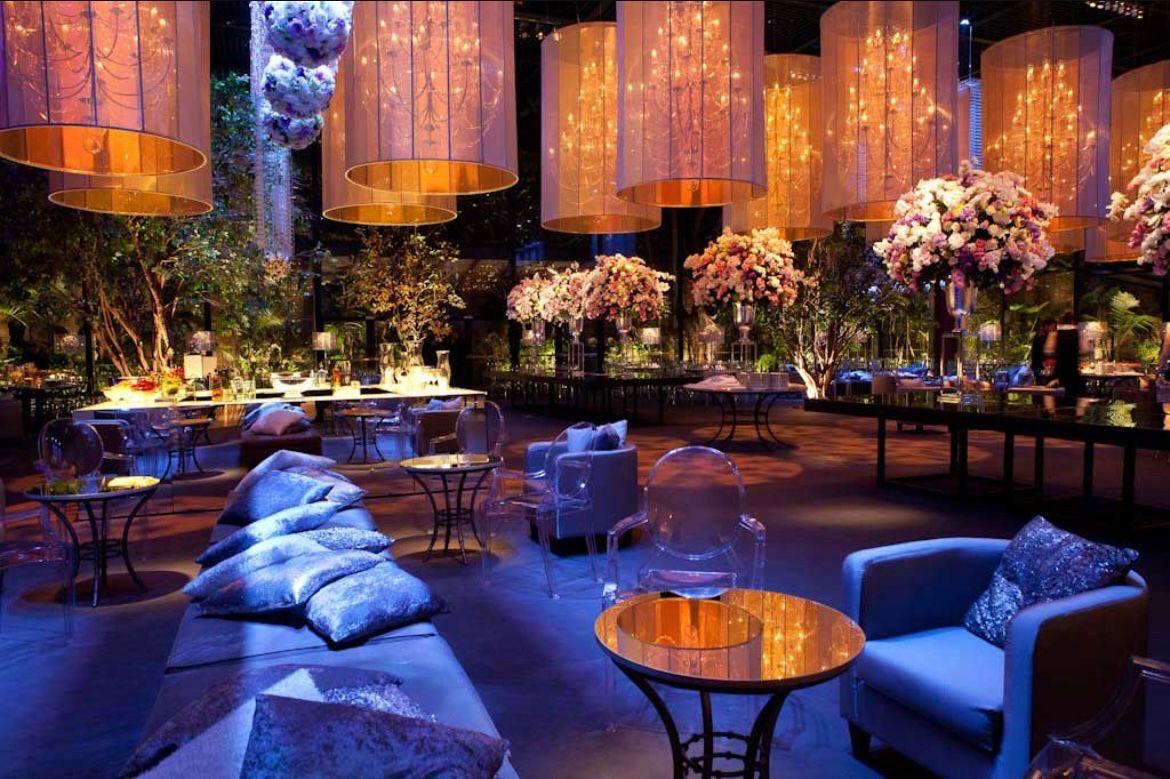 lámparas de lujo para eventos