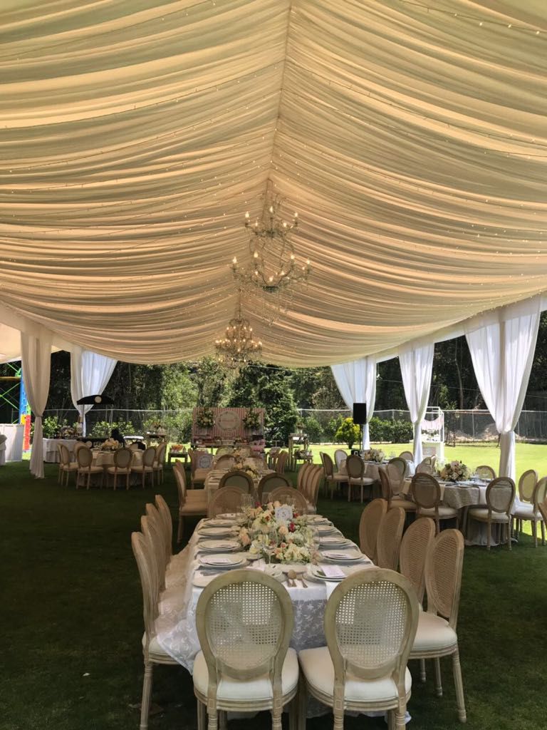 carpa blanca para eventos de lujo